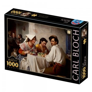 D-Toys: Carl Bloch - In a Roman Osteria (1000) kunstpuzzel