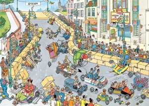 Jan van Haasteren: De Zeepkistenrace (1000) legpuzzel