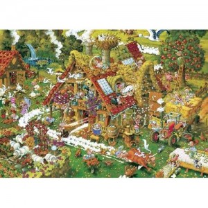 Heye: Funny Farm (1000) cartoon puzzel