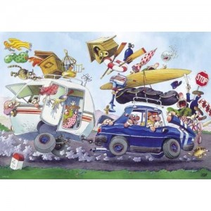 Heye: Cartoon Classics - Off on Holiday (500) legpuzzel