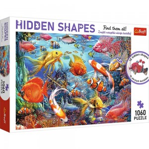 Trefl: Hidden Shapes - Underwater Life (1060) legpuzzel