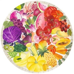 Ravensburger: Circle of Colors - Fruits and Vegetables (500) ronde puzzel