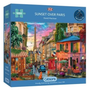 Gibsons: Sunset over Paris (1000) legpuzzel