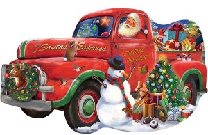 SunsOut: Santa Express Special Delivery (1000) shaped puzzel