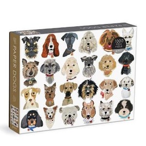Galison: Paper Dogs (1000) hondenpuzzel