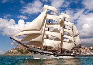 Castorland: Tall Ship leaving Harbour (500) bootpuzzel