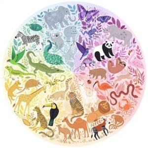 Ravensburger: Circle of Colors - Animals (500) ronde puzzel