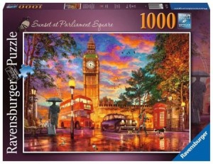 Ravensburger: Zonsondergang op Parliament Square (1000) legpuzzel