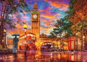 Ravensburger: Zonsondergang op Parliament Square (1000) legpuzzel