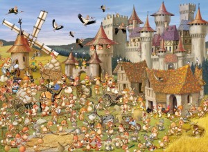Grafika: Francois Ruyer - Bunny Castle (2000) legpuzzel