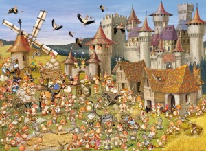 Grafika: Francois Ruyer - Bunny Castle (2000) legpuzzel