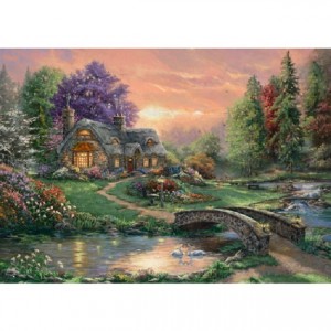 Schmidt: Thomas Kinkade - Sweetheart Cottage (1000) legpuzzel