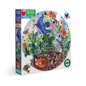 Eeboo: Rewilding (500) ronde puzzel