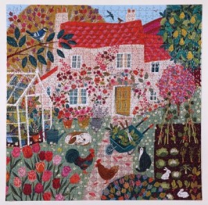 Eeboo: English Cottage (1000) vierkante puzzel