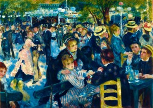 Art by Bluebird: Dance at Le Moulin de la Galette (1000) kunstpuzzel