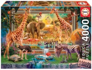 Educa: Savana coming to life (4000) legpuzzel