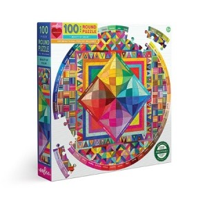 Eeboo: Beauty of Color (100) ronde kinderpuzzel