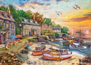 Falcon: Harbour Cottages - Dominic Davison (1000) legpuzzel