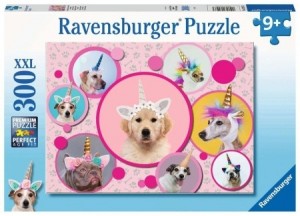 Ravensburger: Schattige Eenhoorn-Honden (300XXL) kinderpuzzel