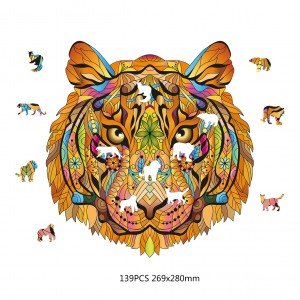 Rainbowooden Puzzles: Tiger (138) houten legpuzzel