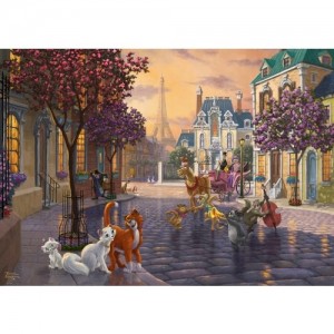 Schmidt: Thomas Kinkade - Disney The Aristocats (1000) disneypuzzel