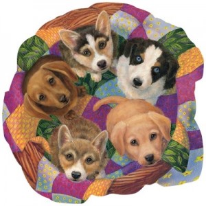 SunsOut: Litter of Puppies (750) shaped puzzel