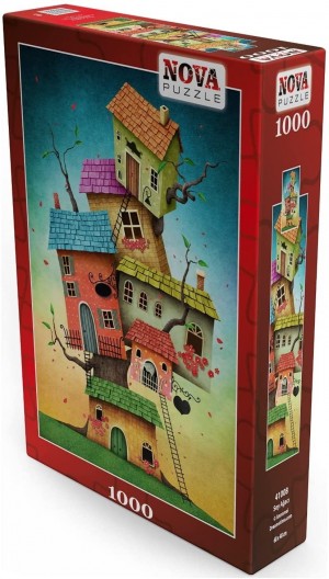 Nova Puzzle: Fantastic Houses (1000) verticale puzzel