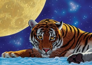 Art Puzzle: Tiger Moon (500) legpuzzel