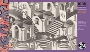 Puzzelman: Escher - Hol en Bol (1000) kunstpuzzel