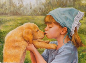 Nova Puzzle: The Dog and the love of een Little Girl (1000) puzzel