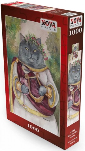 Nova Puzzle: Costumed Cat (1000) kattenpuzzel