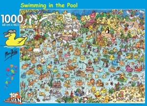 Puzzelman: Swimming in the Pool (1000) legpuzzel