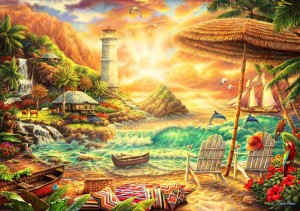 Bluebird: Love the Beach - Chuck Pinson (1000) legpuzzel