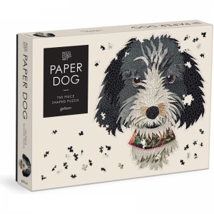 Galison: Paper Dog (750) shaped hondenpuzzel