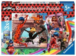 Ravensburger: Miraculous Superhelden Ladybug en Cat Noir (3x49) kinderpuzzels