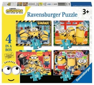 Ravensburger: Minions Redelijk Normaal 4in1 (12/16/20/24) kinderpuzzels