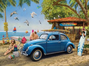 Eurographics: Volkswagen Beetle Surf Shack (1000) autopuzzel