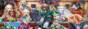 Master Pieces: Flower Box Playground (1000) panoramapuzzel