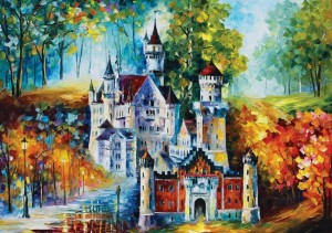 Art Puzzle: The Neuschwanstein Castle (1500) legpuzzel