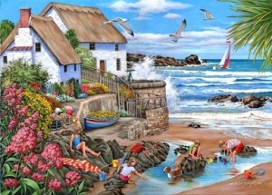 House of Puzzles: Seaspray Cottages (1000) legpuzzel