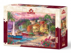 Art Puzzle: On Lavender Shores - Chuck Pinson (3000) legpuzzel