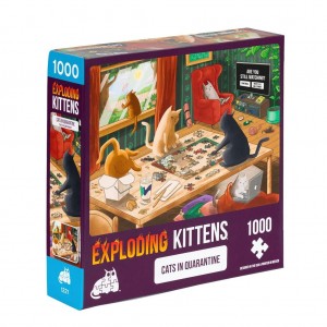 Exploding Kittens: Cats in Quarantine (1000) legpuzzel