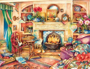 SunsOut: Fireside Embroidery (1000XL) legpuzzel