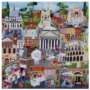 Eeboo: Rome (1000) vierkante puzzel