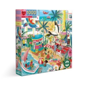 Eeboo: Miami (1000) vierkante puzzel