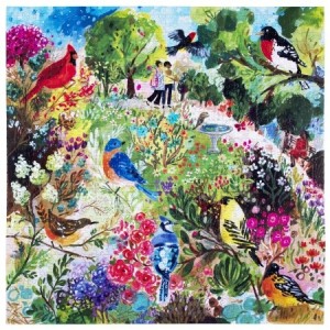 Eeboo: Birds in the Park (1000) vierkante vogelpuzzel