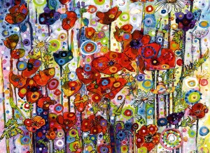 Art by Bluebird: Poppies (6000) grote legpuzzel