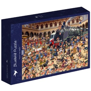 Bluebird: French Train Station - Francois Ruyer (3000) treinpuzzel