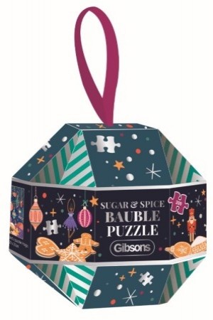 Gibsons: Sugar & Spice Bauble Puzzle (200) kerstpuzzel