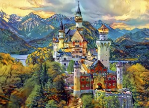 Bluebird: Neuschwanstein Castle (6000) grote puzzel